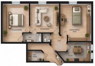 Wohnung Uhldingen-Mühlhofen Mühlhofen - 3 Zimmer, 55 m&sup2;, 780&euro; | Angebot:26656544